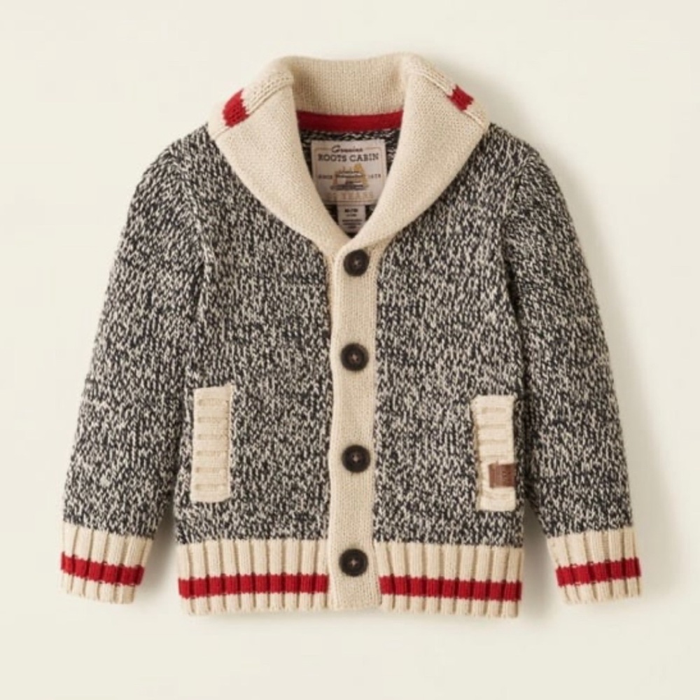 Roots- Baby Cabin Shawl Cardigan, 18-24M